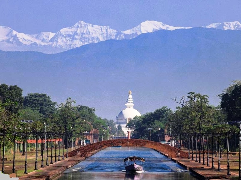 Mountain view from Lumbini